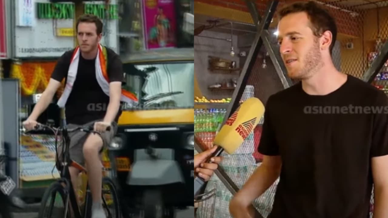 'വൈവിധ്യവും സ്നേഹവും അമ്പരപ്പിച്ചു'; സ്നേഹസന്ദേശ യാത്രയുമായി സൈക്കിൾ ചവിട്ടി ഇസ്രയേലുകാരൻ എറാൻ ഇന്ത്യയിൽ 'വൈവിധ്യവും സ്നേഹവും അമ്പരപ്പിച്ചു'; സ്നേഹസന്ദേശ യാത്രയുമായി സൈക്കിൾ ചവിട്ടി ഇസ്രയേലുകാരൻ എറാൻ ഇന്ത്യയിൽ