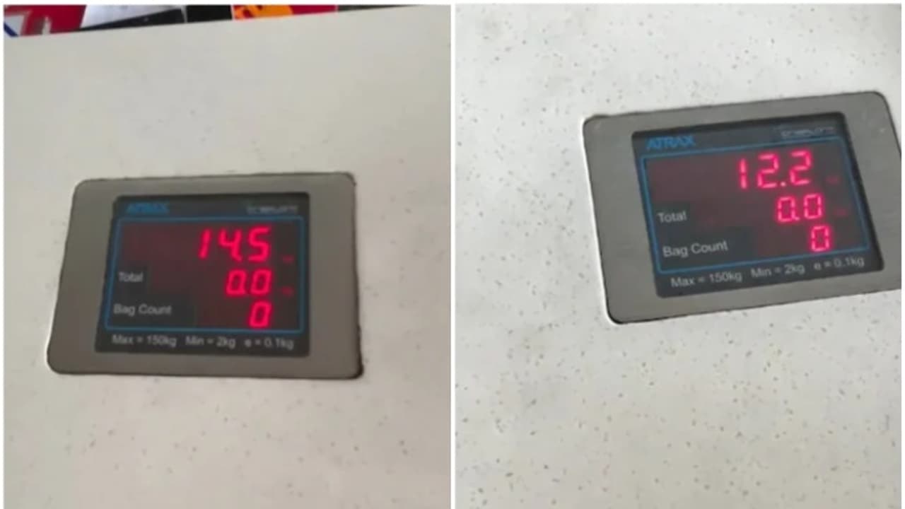 ഇതിലുള്ള വിശ്വാസവും പോകുമോ? എയർപോർട്ടിൽ ലഗേജ് തൂക്കിയപ്പോൾ രണ്ട് സ്ഥലത്ത് രണ്ട് ഭാരം, പ്രതികരിച്ച് കമ്പനി ഇതിലുള്ള വിശ്വാസവും പോകുമോ? എയർപോർട്ടിൽ ലഗേജ് തൂക്കിയപ്പോൾ രണ്ട് സ്ഥലത്ത് രണ്ട് ഭാരം, പ്രതികരിച്ച് കമ്പനി