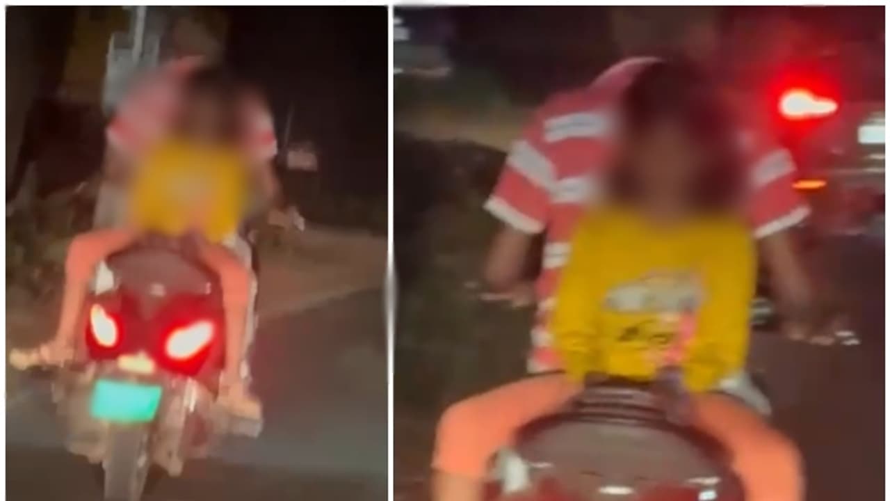 കാണുന്നവർക്ക് പേടിയായി പോകും! കുട്ടി മൊബൈലും നോക്കി സ്കൂട്ടറിൽ തിരിഞ്ഞിരിക്കുന്നു, അച്ഛനെതിരെ കേസെടുത്തു