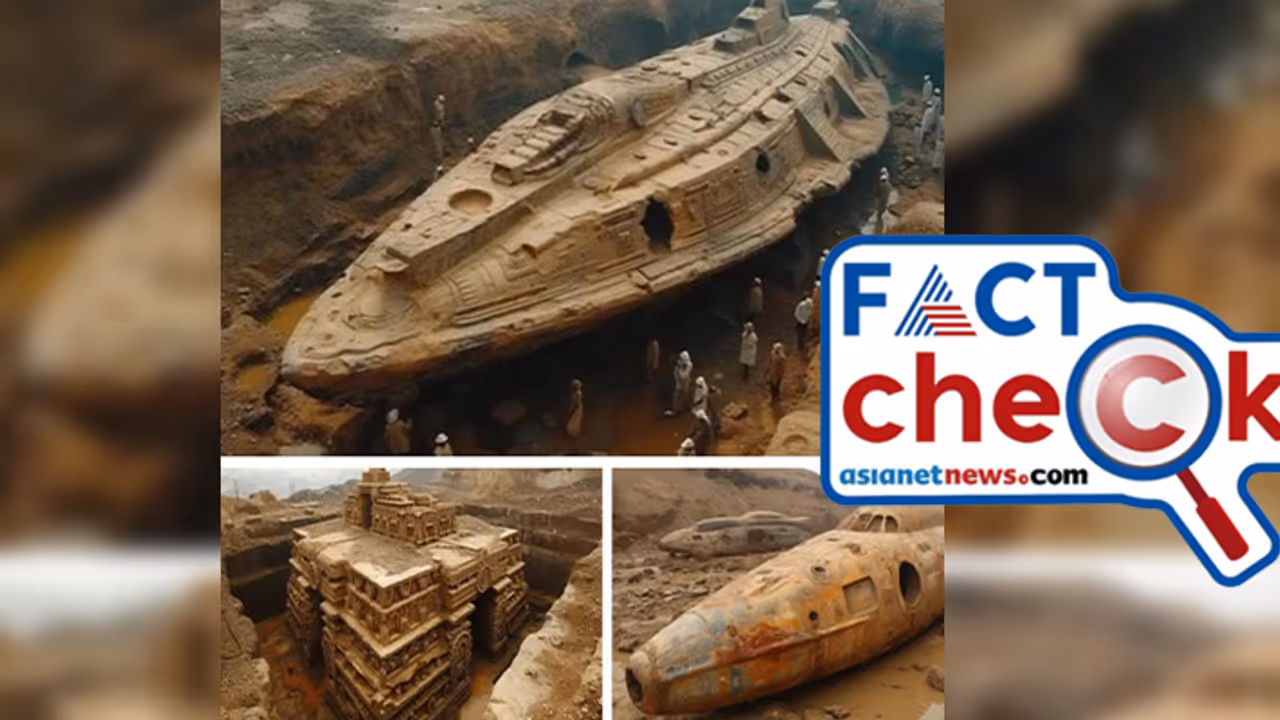 ഇന്ത്യന് ഗ്രാമത്തില് കണ്ടെത്തിയ പുരാതന ബഹിരാകാശ പേടകങ്ങളോ ഇത്? ചിത്രങ്ങളുടെ വസ്തുത Fact Check ഇന്ത്യന് ഗ്രാമത്തില് കണ്ടെത്തിയ പുരാതന ബഹിരാകാശ പേടകങ്ങളോ ഇത്? ചിത്രങ്ങളുടെ വസ്തുത Fact Check