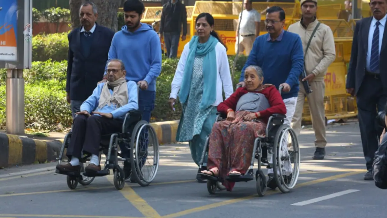 Delhi Polls: Arvind Kejriwal casts vote along with his family, urges voters to choose development (WATCH)