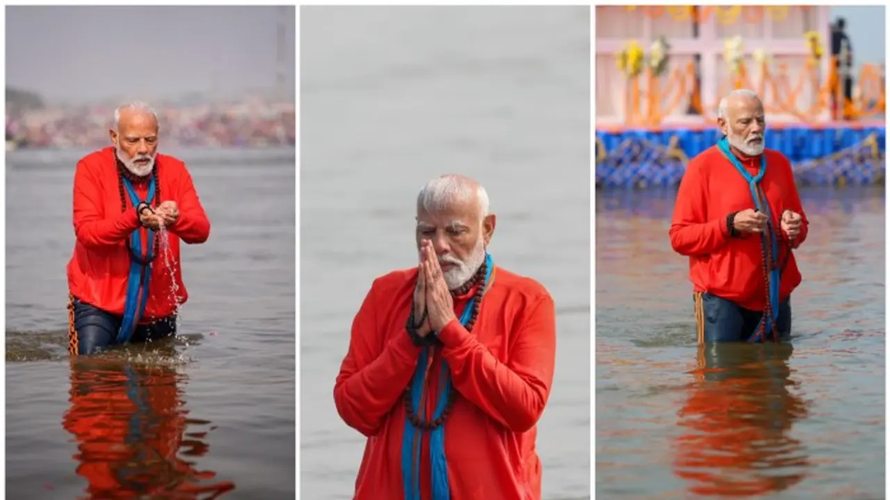 'Filled with spirit of devotion': PM Modi sends message after taking holy dip in Triveni Sangam; SEE post