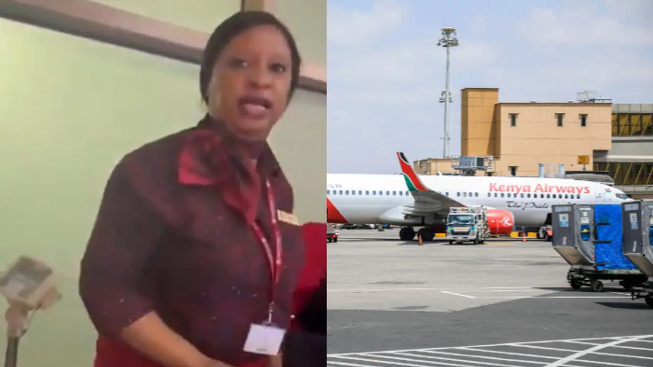 Nigerian traveller causes chaos at airport over visa issues, throws sanitary pads at airline staff (WATCH) Nigerian traveller causes chaos at airport over visa issues, throws sanitary pads at airline staff (WATCH)