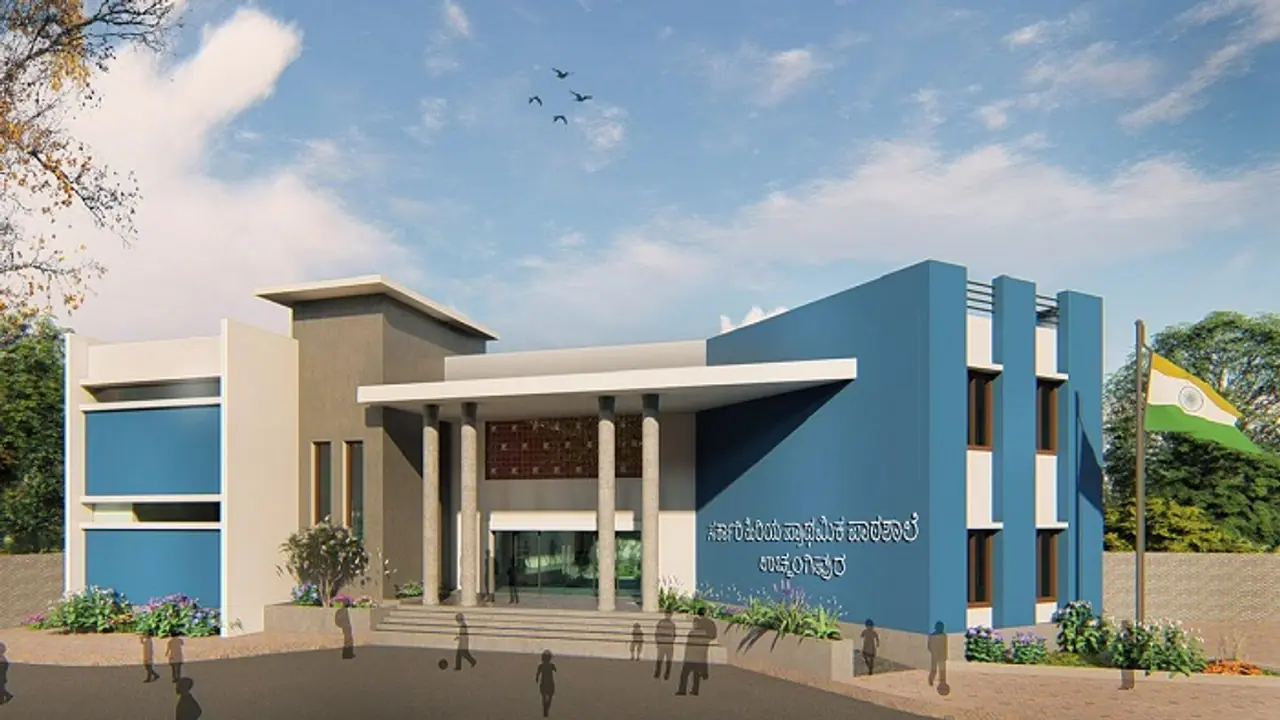 ದಾವಣಗೆರೆ: ಗುಡಿಸಲಿನಂತಿದ್ದ ಶಾಲೆಗೆ ಬಿಜೆಪಿ ಎಂಎಲ್‌ಸಿ ರವಿಕುಮಾರ್ ಹೈಟೆಕ್ ಸ್ಪರ್ಶ!