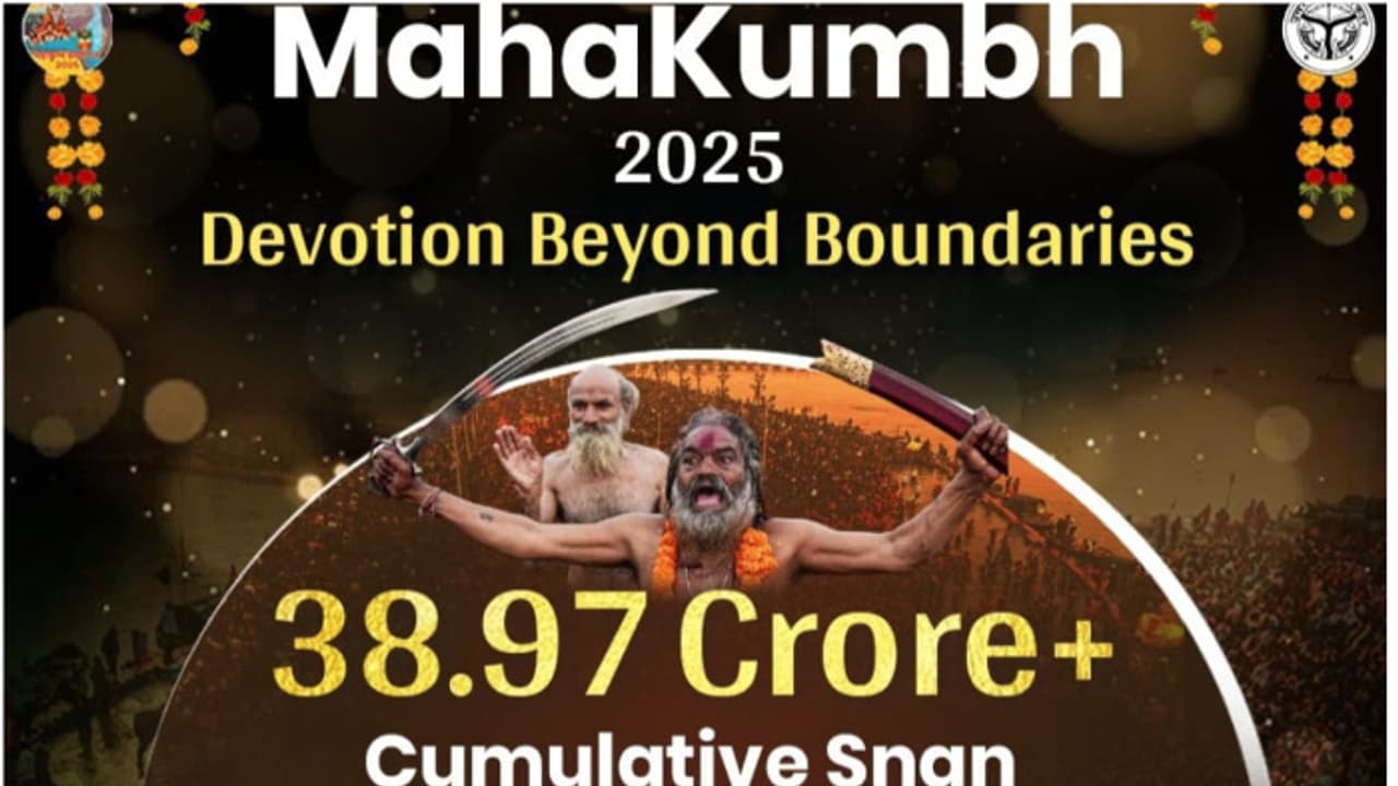 മഹാ കുംഭമേള;ഇതുവരെ 38.97 കോടി വിശ്വാസികള് സ്നാനം നടത്തിയെന്ന് യുപി സർക്കാർ,ഇന്നലെ മാത്രം 67.68 ലക്ഷം പേരെത്തി മഹാ കുംഭമേള;ഇതുവരെ 38.97 കോടി വിശ്വാസികള് സ്നാനം നടത്തിയെന്ന് യുപി സർക്കാർ,ഇന്നലെ മാത്രം 67.68 ലക്ഷം പേരെത്തി