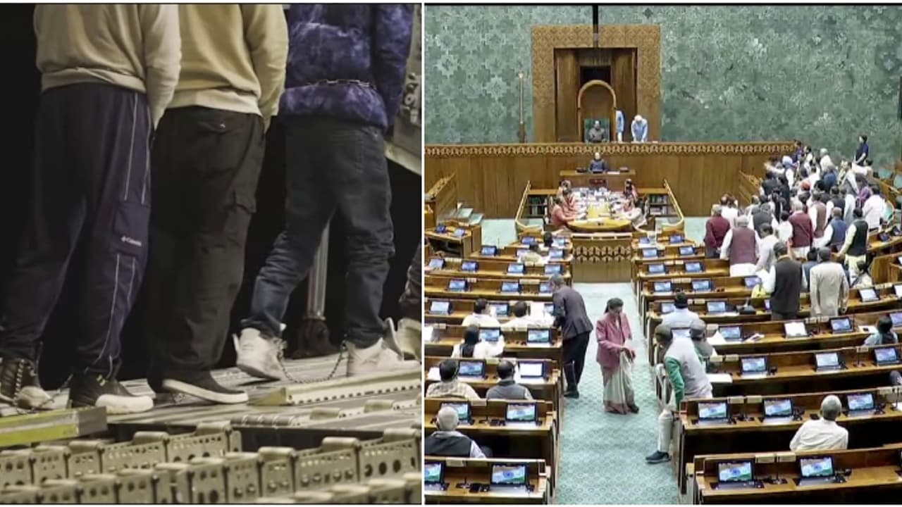 ഇന്ത്യക്കാരെ നാടുകടത്തിയതിൽ പാർലമെന്റിൽ ബഹളം; ഇന്ത്യ അമേരിക്കയ്ക്ക് കീഴടങ്ങിയെന്ന് പ്രതിപക്ഷം