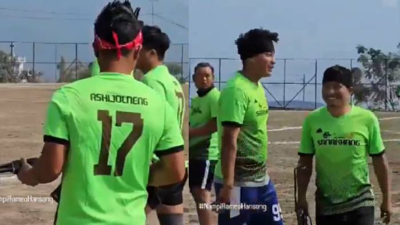 മണിപ്പൂരിൽ ഫുട്ബോൾ ഗ്രൗണ്ടിൽ തോക്കുധാരികളായ ചെറുപ്പക്കാർ; വീഡിയോ വൈറലാകുന്നു