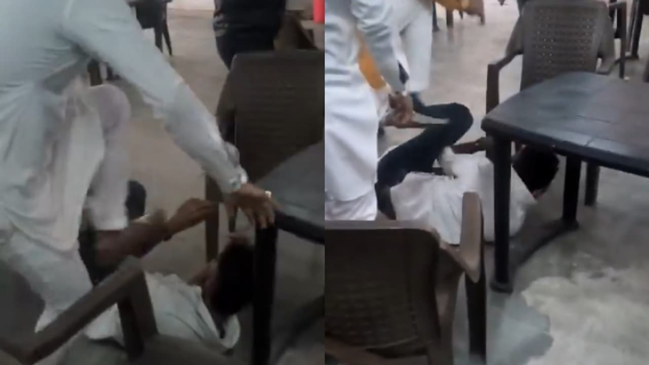 എന്ത് ക്രൂരതയാണിത്!'ലൗ ജിഹാദ്' ആരോപണം; കോടതി പരിസരത്ത് യുവാവിന് നേരെ ക്രൂര മർദനം, സംഭവം ഭോപ്പാലില്‍ 