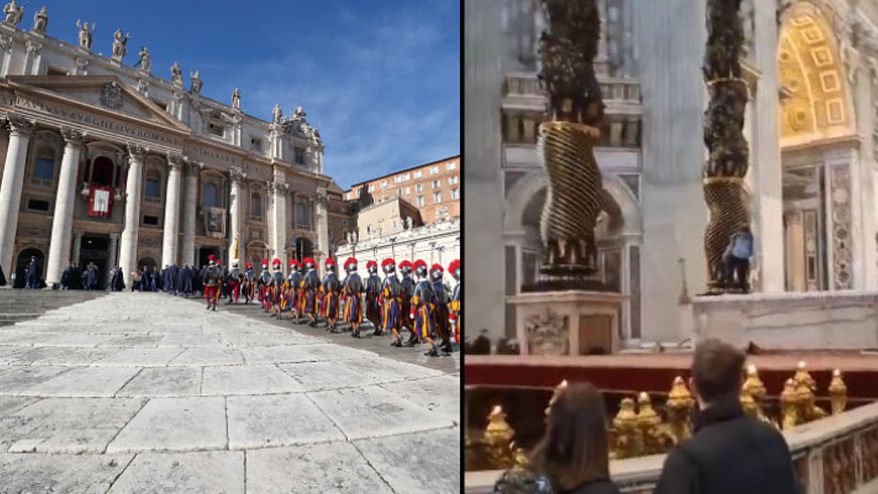 സെന്റ് പീറ്റേഴ്സ് ബസിലിക്കയിൽ അൾത്താരയിൽ കയറി വിളക്കുകാലുകൾ നശിപ്പിച്ച് യുവാവ് സെന്റ് പീറ്റേഴ്സ് ബസിലിക്കയിൽ അൾത്താരയിൽ കയറി വിളക്കുകാലുകൾ നശിപ്പിച്ച് യുവാവ്