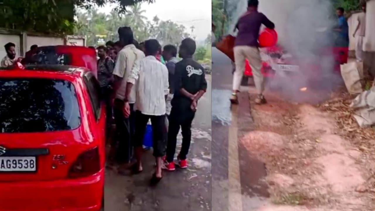 തലനാരിഴയ്ക്ക് രക്ഷപ്പെട്ടു! മലപ്പുറത്ത് ഓടിക്കൊണ്ടിരുന്ന കാറിന് തീ പിടിച്ചു, ഒഴിവായത് വൻ അപകടം 