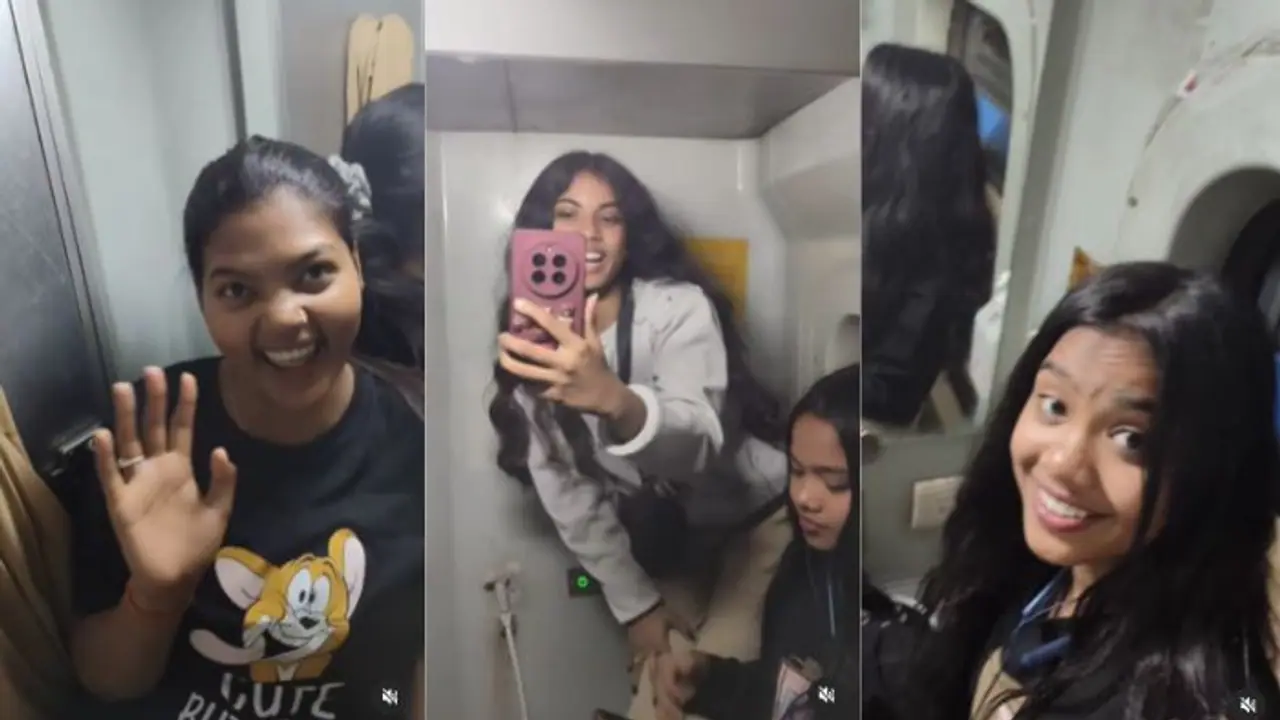 ರೈಲಿನ ಟಾಯ್ಲೆಟ್ನಲ್ಲಿ ಸಿಕ್ಕಿಬಿದ್ದ ಕುಂಭಮೇಳಕ್ಕೆ ಹೊರಟ ಹುಡುಗಿಯರು; ವಿಡಿಯೋ ವೈರಲ್ ರೈಲಿನ ಟಾಯ್ಲೆಟ್ನಲ್ಲಿ ಸಿಕ್ಕಿಬಿದ್ದ ಕುಂಭಮೇಳಕ್ಕೆ ಹೊರಟ ಹುಡುಗಿಯರು; ವಿಡಿಯೋ ವೈರಲ್