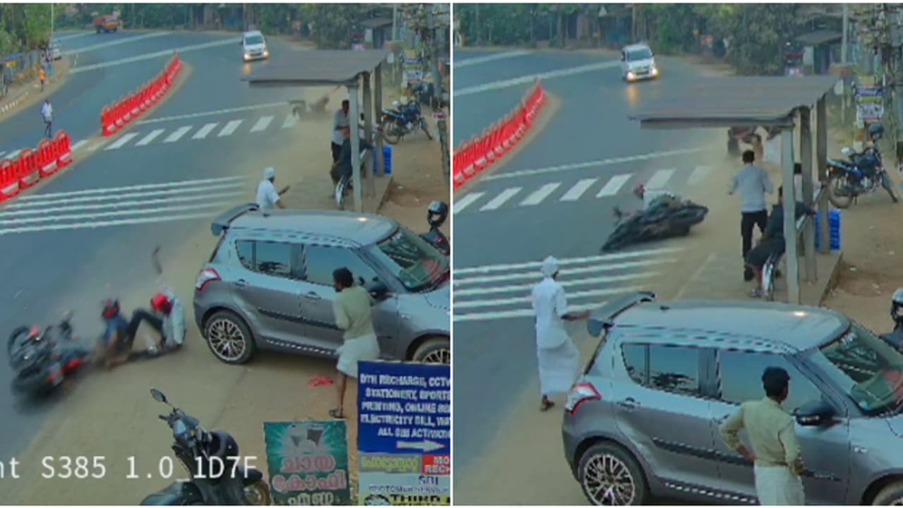 4 വിദ്യാർഥികൾ മരിച്ച പനയമ്പാടത്ത് വീണ്ടും അപകടം; ബൈക്ക് നിയന്ത്രണം വിട്ട് മറിഞ്ഞു, കാൽനടയാത്രക്കാർക്ക് പരിക്ക് 4 വിദ്യാർഥികൾ മരിച്ച പനയമ്പാടത്ത് വീണ്ടും അപകടം; ബൈക്ക് നിയന്ത്രണം വിട്ട് മറിഞ്ഞു, കാൽനടയാത്രക്കാർക്ക് പരിക്ക്