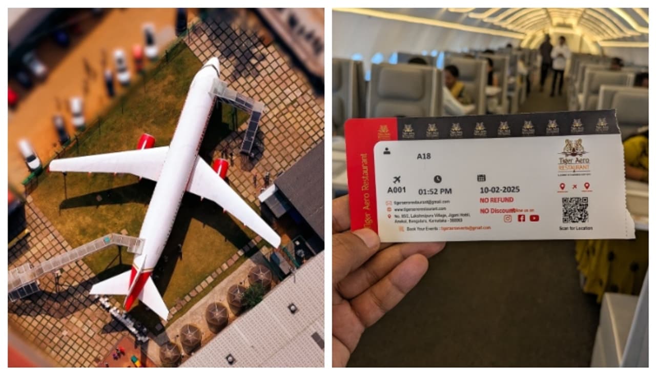 'വരൂ, വിമാനത്തില് ഇരുന്ന് ഭക്ഷണം കഴിക്കാം'; പുതിയ പരീക്ഷണവുമായി ബെംഗളൂരു റെസ്റ്റോറന്റ്; കുറിപ്പ് വൈറല് 'വരൂ, വിമാനത്തില് ഇരുന്ന് ഭക്ഷണം കഴിക്കാം'; പുതിയ പരീക്ഷണവുമായി ബെംഗളൂരു റെസ്റ്റോറന്റ്; കുറിപ്പ് വൈറല്