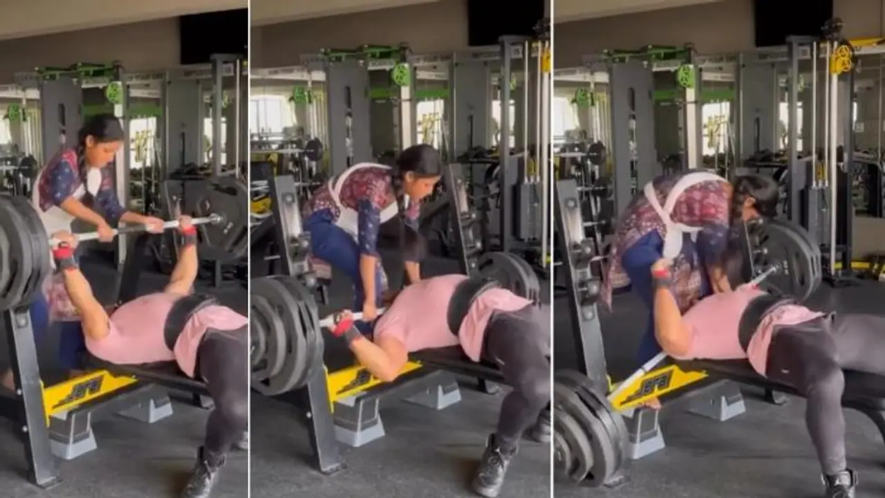 Man nearly choked by 165kg barbell, wife saves him as ego lifting goes horribly wrong; WATCH viral video
