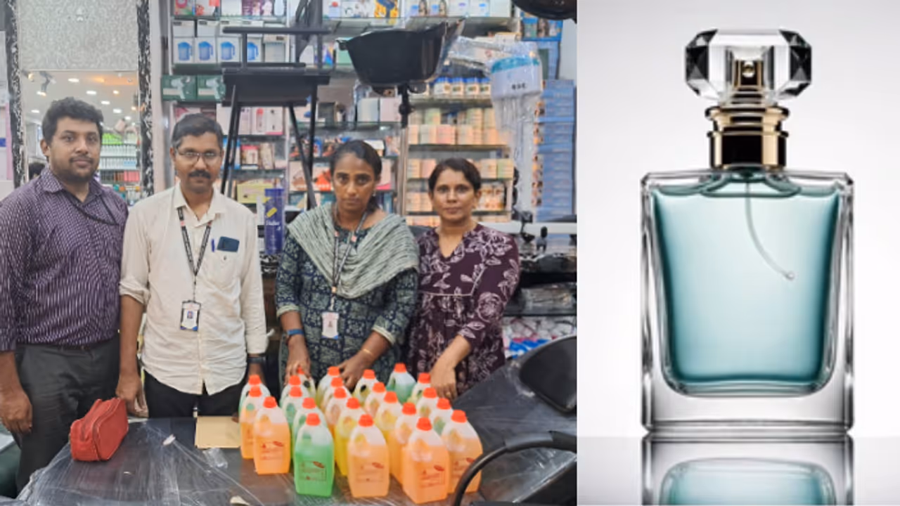 പെര്ഫ്യൂമിലും മായം, കൊച്ചിയിൽ പിടികൂടിയത് ഷെഡ്യൂള് ഒന്നില് വരുന്ന വിഷം; ഉപയോഗിക്കുന്നത് ആഫ്റ്റര് ഷേവായി പെര്ഫ്യൂമിലും മായം, കൊച്ചിയിൽ പിടികൂടിയത് ഷെഡ്യൂള് ഒന്നില് വരുന്ന വിഷം; ഉപയോഗിക്കുന്നത് ആഫ്റ്റര് ഷേവായി