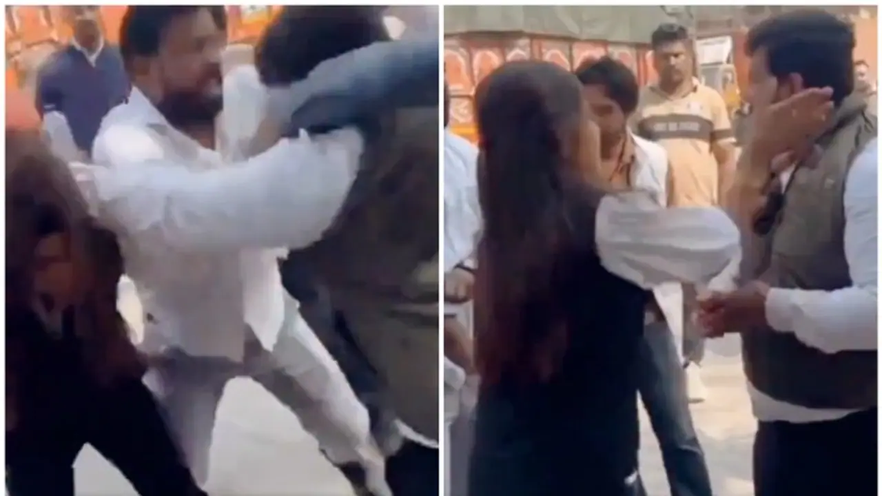 Full blown drama as lawyers throw fists & kicks in violent clash over clients at Sahibabad GST office (WATCH) Full blown drama as lawyers throw fists & kicks in violent clash over clients at Sahibabad GST office (WATCH)