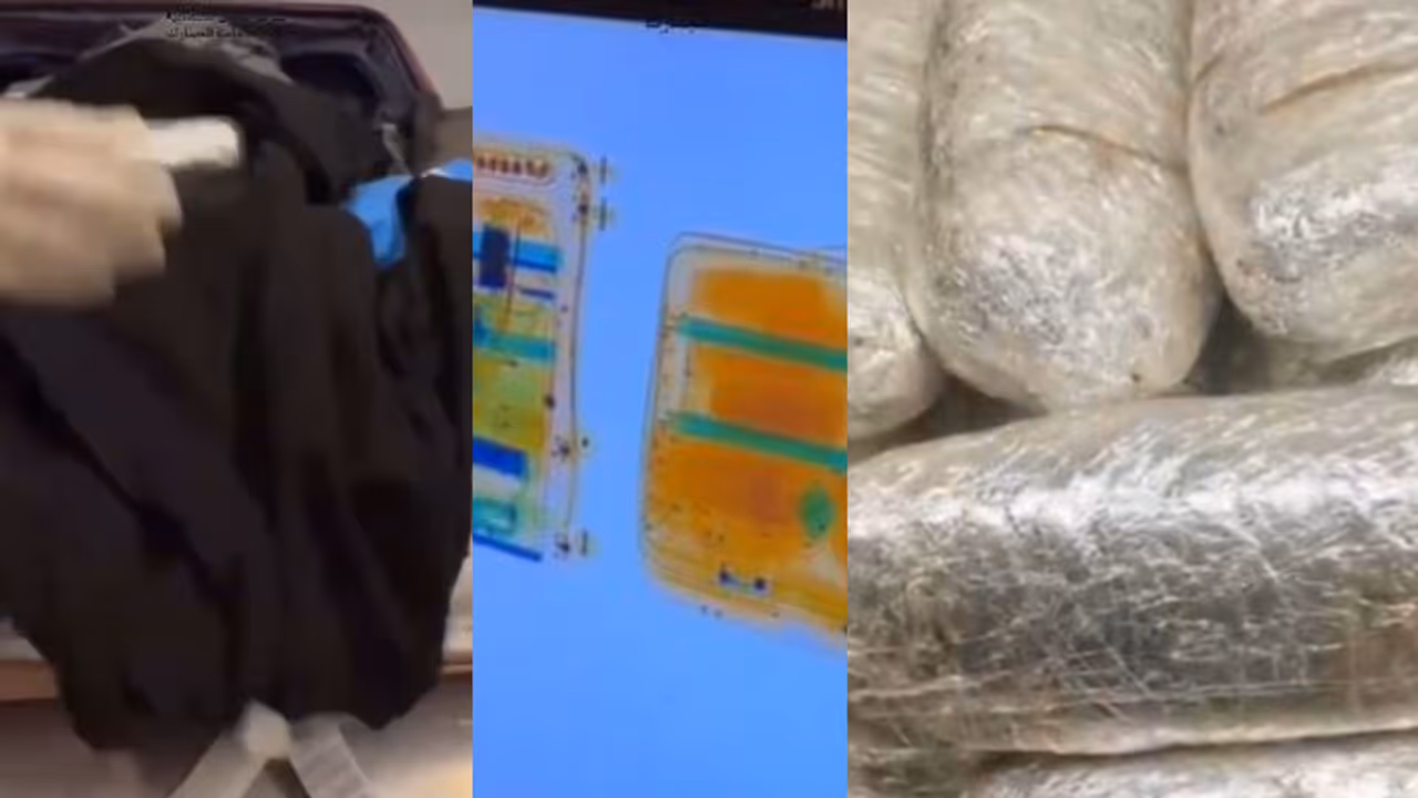 എയർപോർട്ടിലിറങ്ങിയ യാത്രക്കാരന്‍റെ ലഗേജിൽ സംശയം; പെട്ടി തുറന്ന് നോക്കിയപ്പോൾ തുണികൾക്കുള്ളിൽ പൊതിഞ്ഞ കഞ്ചാവ്