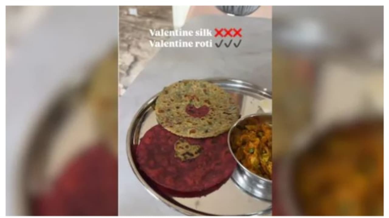  വാലൻ്റൈൻസ് ഡേ ​ഗിഫ്റ്റ് ; പ്രണയദിന സമ്മാനമായി ഭാര്യ ഭർത്താവിന് നൽകിയത് സ്‌പെഷ്യൽ പറാത്ത ; വീഡിയോ