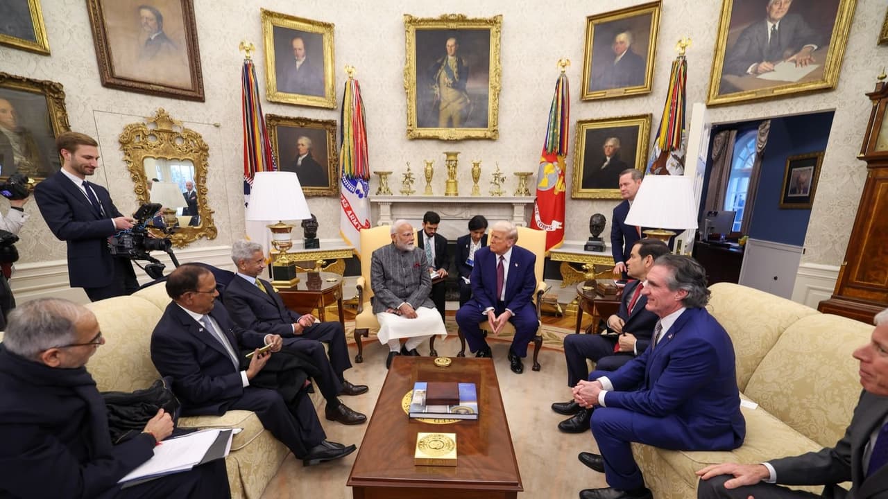Modi Trump meet: 'ನಾವು ತಟಸ್ಥರಲ್ಲ, ಶಾಂತಿಯ ಪರ..' ರಷ್ಯಾ ಉಕ್ರೇನ್‌ ಯುದ್ಧದ ಬಗ್ಗೆ ಟ್ರಂಪ್‌ಗೆ ತಿಳಿಸಿದ ಮೋದಿ!
