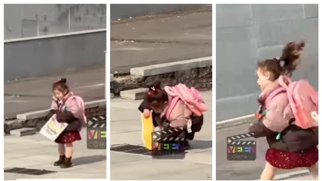 അവൾ കുട്ടിക്കാലം അർഹിക്കുന്നു; ഹോംവർക്ക് ബുക്ക് ഓടയിലേക്കിട്ട് തുള്ളിച്ചാടി പോകുന്ന കുട്ടിയുടെ വീഡിയോ വൈറൽ അവൾ കുട്ടിക്കാലം അർഹിക്കുന്നു; ഹോംവർക്ക് ബുക്ക് ഓടയിലേക്കിട്ട് തുള്ളിച്ചാടി പോകുന്ന കുട്ടിയുടെ വീഡിയോ വൈറൽ