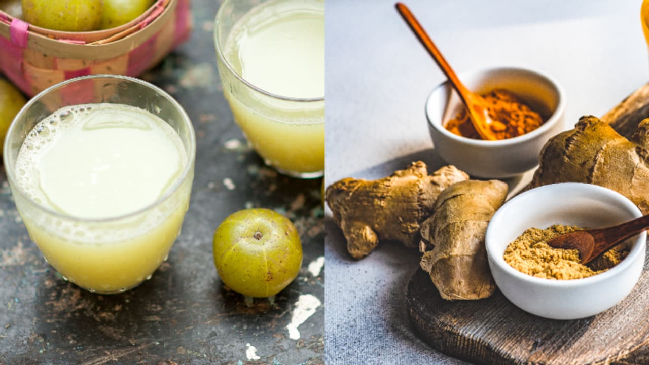 Health Tips: നെല്ലിക്കാ ജ്യൂസില് മഞ്ഞളും ഇഞ്ചിയും ചേര്ത്ത് കുടിക്കൂ, അറിയാം ഗുണങ്ങള് Health Tips: നെല്ലിക്കാ ജ്യൂസില് മഞ്ഞളും ഇഞ്ചിയും ചേര്ത്ത് കുടിക്കൂ, അറിയാം ഗുണങ്ങള്