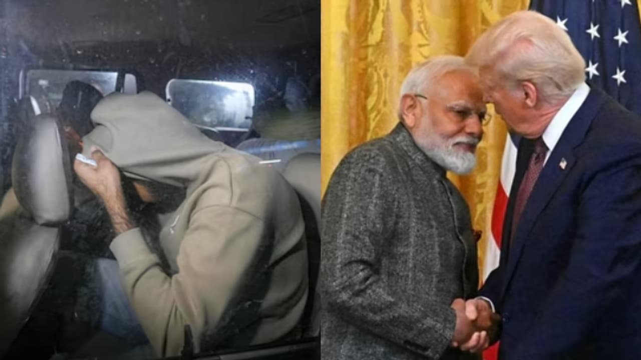 മോദി ട്രംപിനെ കണ്ടിട്ടും രക്ഷയില്ല, രണ്ടാം വിമാനത്തിലും ഇന്ത്യൻ കുടിയേറ്റക്കാരെ വിലങ്ങണിയിച്ചെന്ന് റിപ്പോർട്ട് മോദി ട്രംപിനെ കണ്ടിട്ടും രക്ഷയില്ല, രണ്ടാം വിമാനത്തിലും ഇന്ത്യൻ കുടിയേറ്റക്കാരെ വിലങ്ങണിയിച്ചെന്ന് റിപ്പോർട്ട്