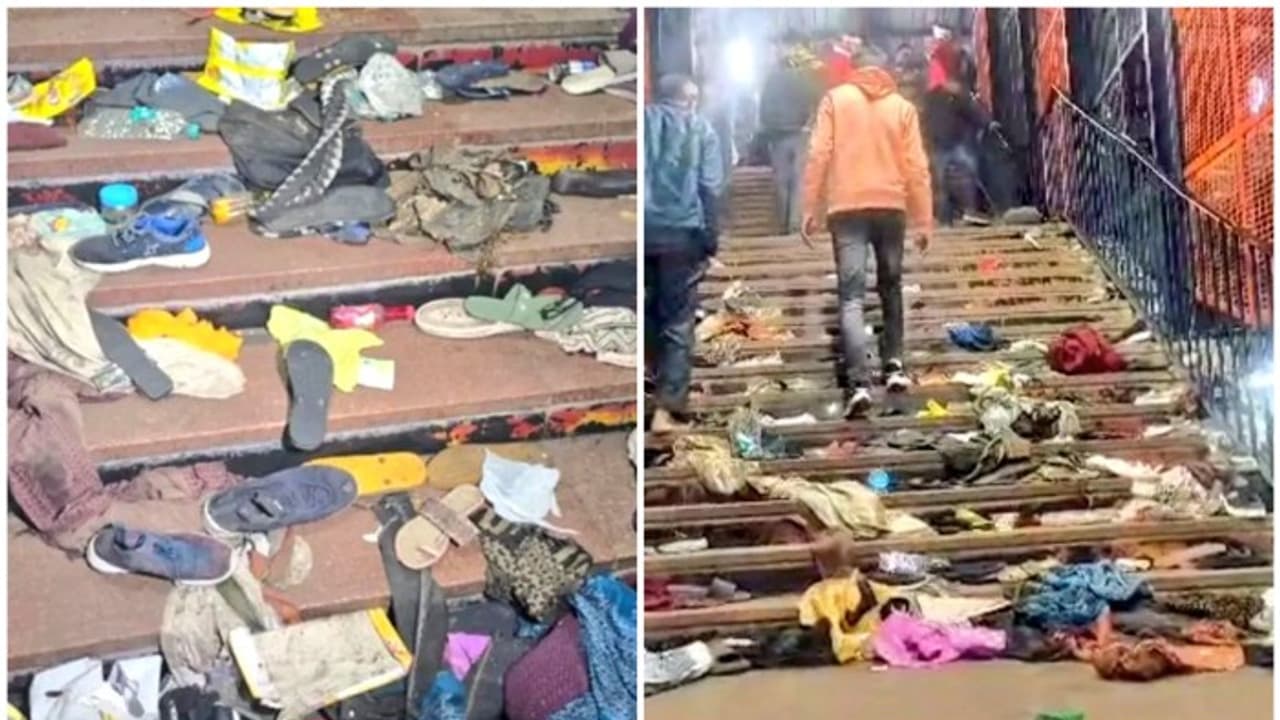 Shoes, clothes, torn bags scattered & chaos: New Delhi station stampede leaves heartbreaking aftermath (WATCH)