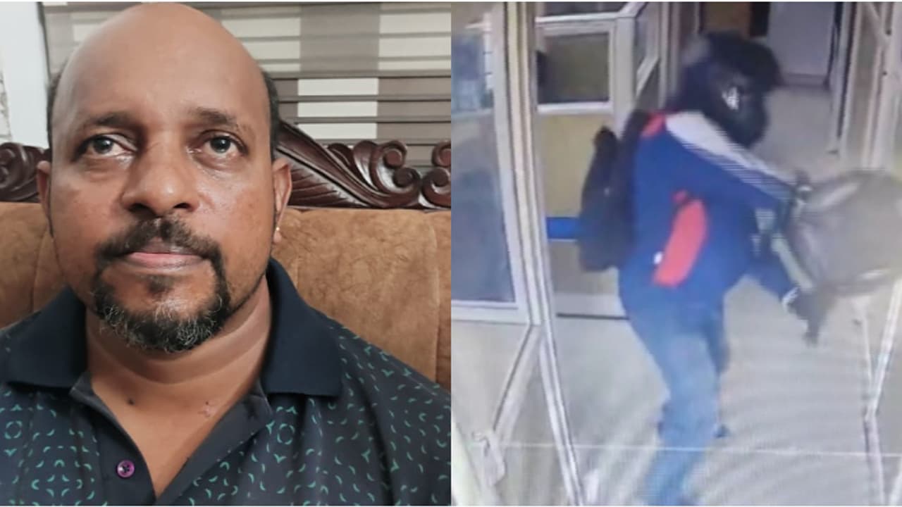 ചോദ്യങ്ങൾക്ക് പല മറുപടി; പൊലീസിനെ കുഴപ്പിച്ച് റിജോ; മുൻപും കവർച്ചാ ശ്രമം, പൊലീസ് ജീപ്പ് കണ്ടതോടെ ഉപേക്ഷിച്ചു ചോദ്യങ്ങൾക്ക് പല മറുപടി; പൊലീസിനെ കുഴപ്പിച്ച് റിജോ; മുൻപും കവർച്ചാ ശ്രമം, പൊലീസ് ജീപ്പ് കണ്ടതോടെ ഉപേക്ഷിച്ചു