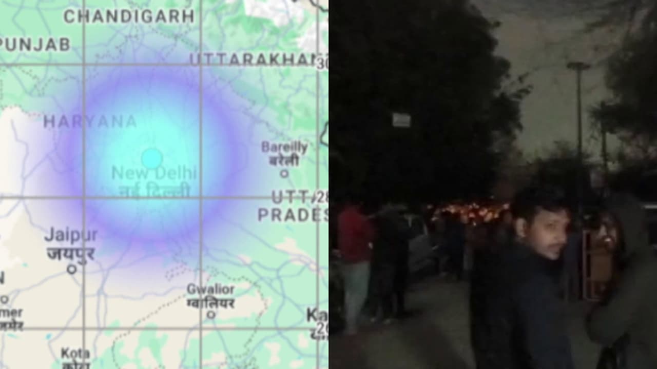 ഭൂചലനത്തിൽ നടുങ്ങി ദില്ലി: പ്രഭവ കേന്ദ്രം വിമാനത്താവളത്തിന് സമീപമുള്ള ധൗല കുവ, പരിഭ്രാന്തി വേണ്ടെന്ന് മോദി
