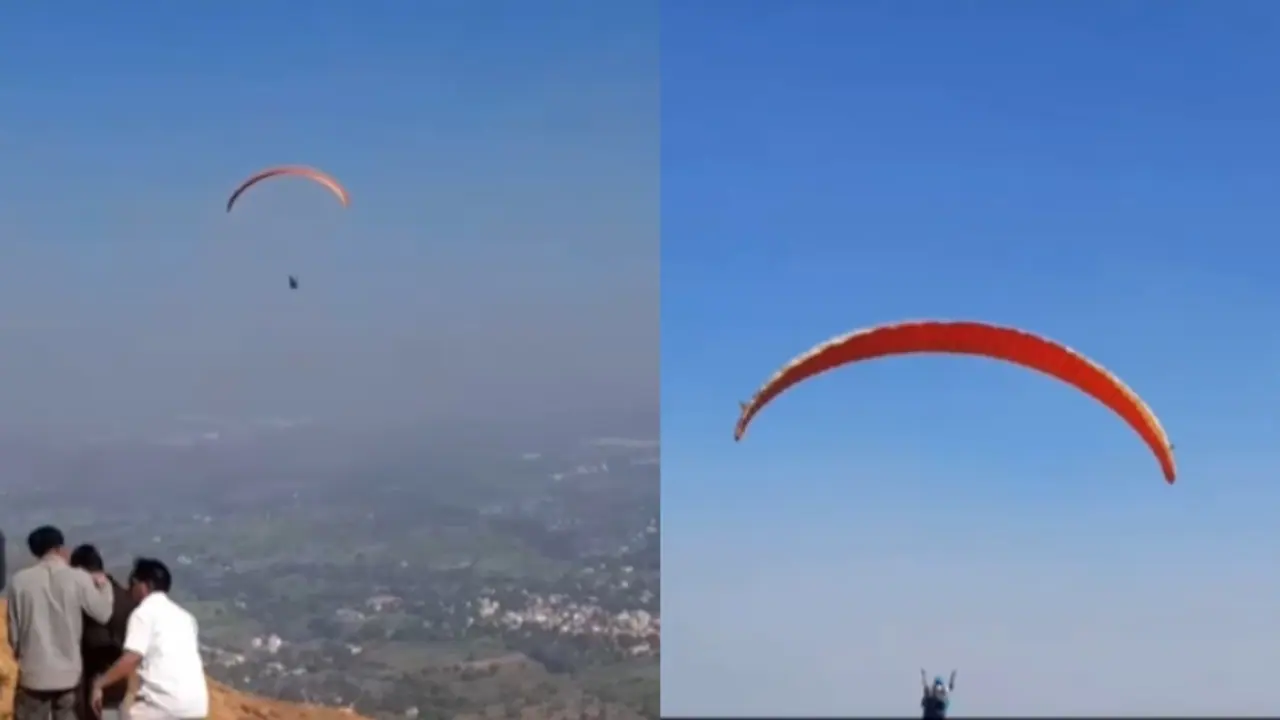 ಟ್ರಾಫಿಕ್ ಜಾಮ್ ನಿಂದ ಕಂಗೆಟ್ಟ ವಿದ್ಯಾರ್ಥಿ, ಪ್ಯಾರಾಗ್ಲೈಡಿಂಗ್ ಮೂಲಕ ಪರೀಕ್ಷೆಗೆ ಹಾಜರು! 