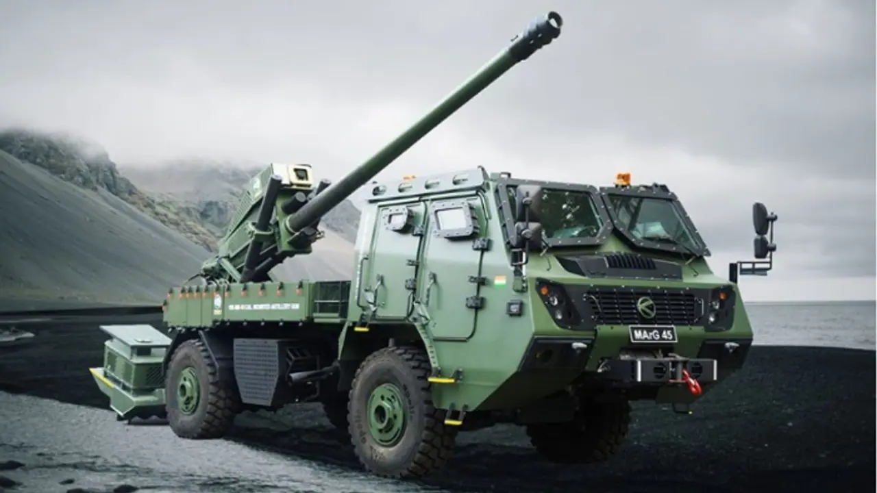 Kalyani Group unveils MArG 45 at IDEX Abu Dhabi 2025; know in detail about the mobile gun system 