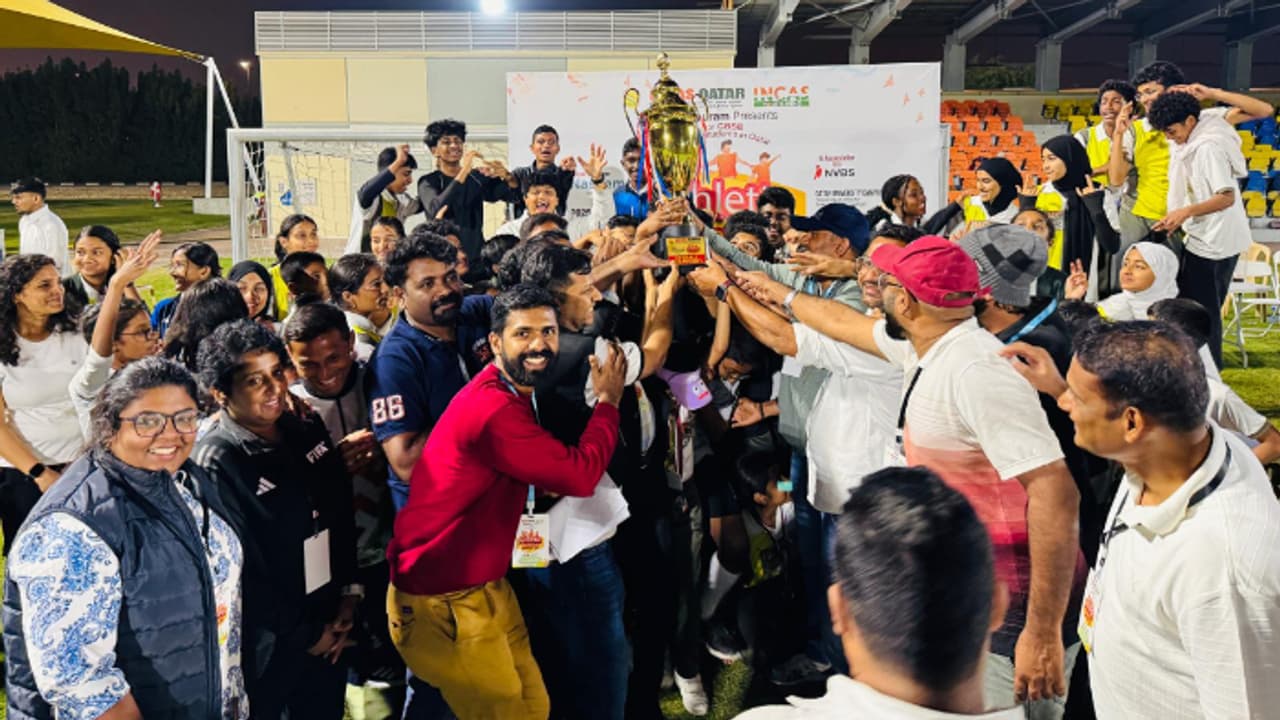 ഖത്തര് സ്പോര്ട്സ് ഡേയോടനുബന്ധിച്ച് സിബിഎസ്ഇ വിദ്യാര്ഥികള്ക്കായി ഇന്റര് സ്കൂള് കായികമേള സംഘടിപ്പിച്ചു ഖത്തര് സ്പോര്ട്സ് ഡേയോടനുബന്ധിച്ച് സിബിഎസ്ഇ വിദ്യാര്ഥികള്ക്കായി ഇന്റര് സ്കൂള് കായികമേള സംഘടിപ്പിച്ചു