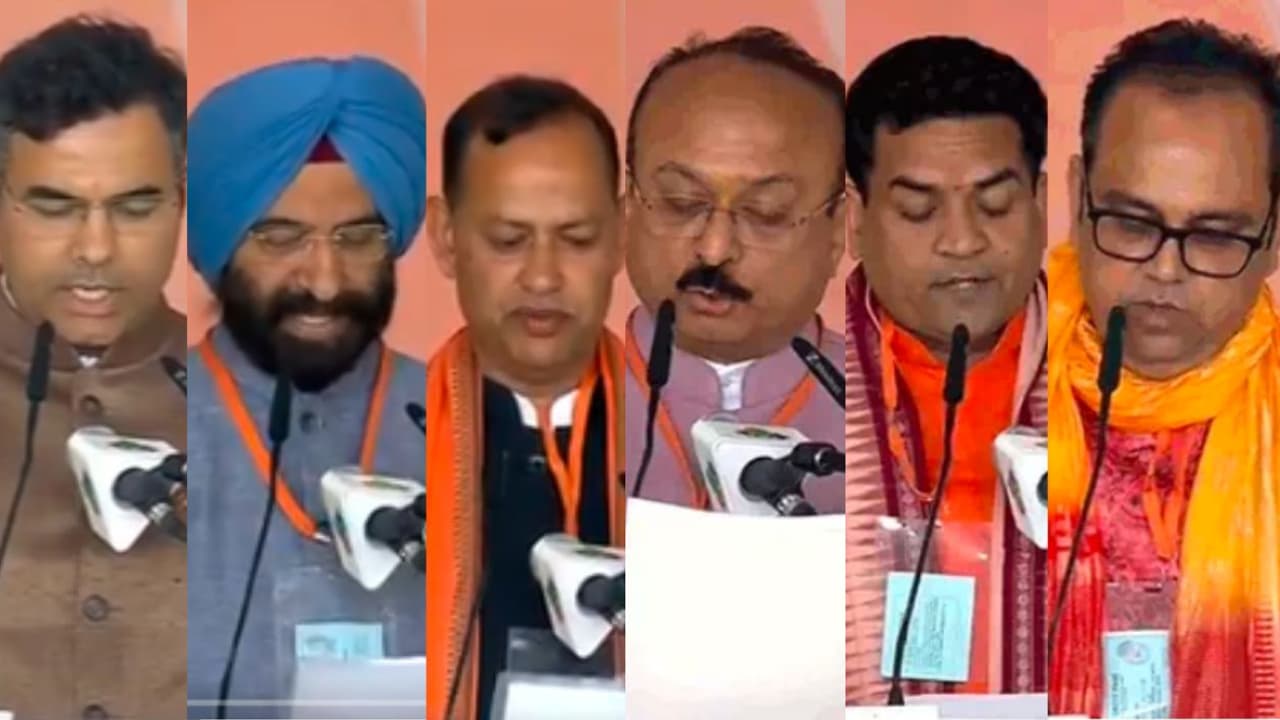 ಅರವಿಂದ್‌ ಕೇಜ್ರಿವಾಲ್‌ ಸೋಲಿಸಿದ್ದ ಪರ್ವೇಶ್‌ ವರ್ಮಾ ಸೇರಿದಂತೆ 6 ಮಂದಿ ಸಚಿವರ ಪ್ರಮಾಣವಚನ!