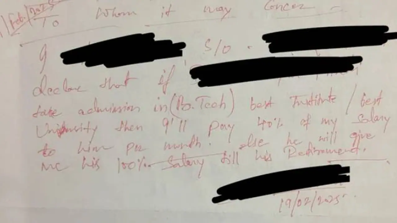 ಐಐಟಿಗೆ ಸೆಲೆಕ್ಟ್‌ ಆದ್ರೆ ನಿವೃತ್ತಿಯವರೆಗೂ ನನ್ನ ಸಂಬಳದ ಶೇ. 40ರಷ್ಟು ನಿನಗೆ: ಮಗನಿಗೆ ಆಫರ್‌ ನೀಡಿದ ಅಪ್ಪ!