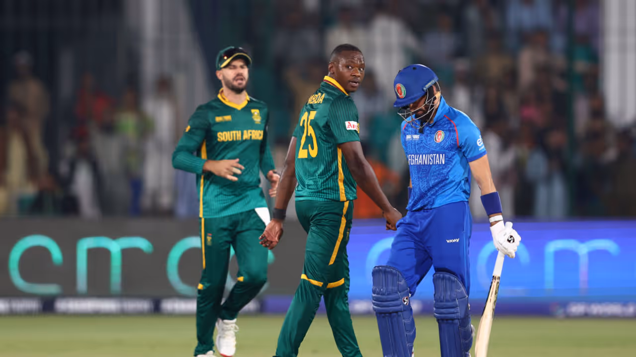 AFG vs SA: Rabada gets his revenge after conceding a six against Zadran in Champions Trophy 2025 match (WATCH) AFG vs SA: Rabada gets his revenge after conceding a six against Zadran in Champions Trophy 2025 match (WATCH)