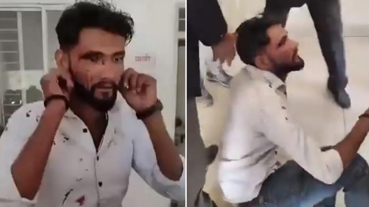 MP SHOCKER! Lawyers beat Muslim man over interfaith marriage with Brahmin girl, force to do sit ups (WATCH) MP SHOCKER! Lawyers beat Muslim man over interfaith marriage with Brahmin girl, force to do sit ups (WATCH)