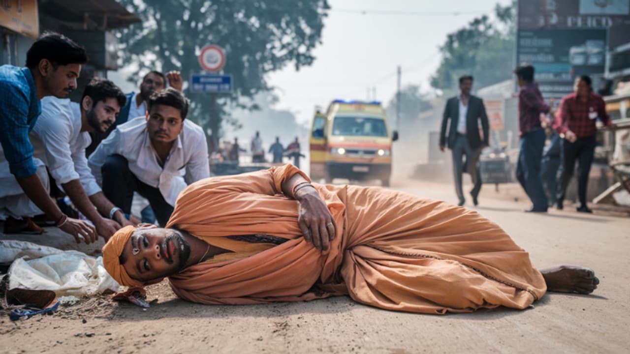 raebareli foreign saint found unconscious kumbh mela australian devotee hospitalized