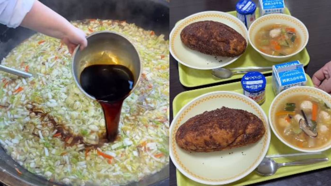 അമ്പമ്പോ, ഫൈവ് സ്റ്റാർ ഹോട്ടലുകൾ തോറ്റുപോകും! സ്കൂളിലെ ഈ ഉച്ചഭക്ഷണം വേറെ ലെവൽ, വൈറലായി ജപ്പാനിലെ വീഡിയോ അമ്പമ്പോ, ഫൈവ് സ്റ്റാർ ഹോട്ടലുകൾ തോറ്റുപോകും! സ്കൂളിലെ ഈ ഉച്ചഭക്ഷണം വേറെ ലെവൽ, വൈറലായി ജപ്പാനിലെ വീഡിയോ