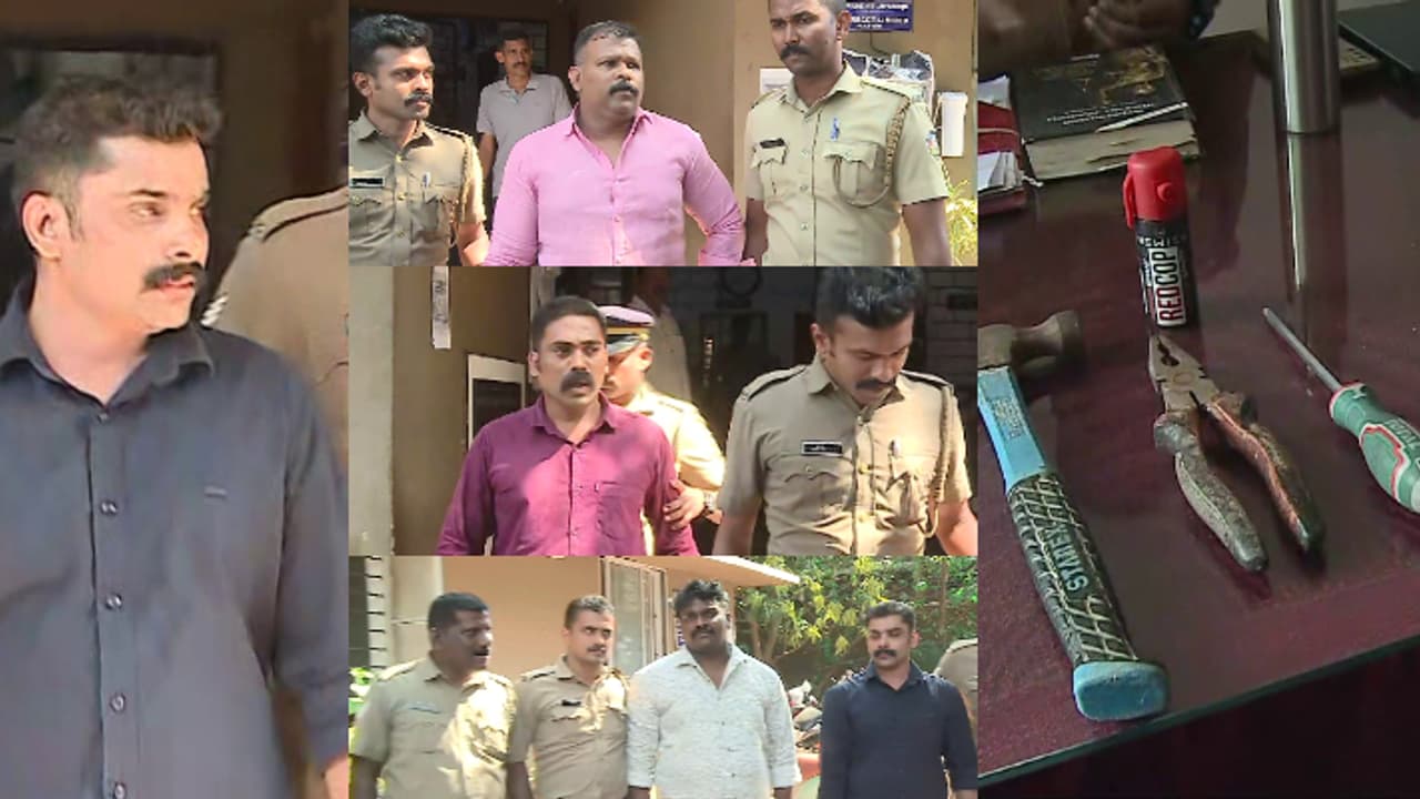 അടിമുടി പൊലീസ് ലുക്ക്, കേന്ദ്ര ഏജൻസിയുടെ ബോർഡ്, പെപ്പർ സ്പ്രേയടക്കമുള്ള ടൂൾസ്; ഹൈവേ കവർച്ചാ സംഘം പിടിയിൽ അടിമുടി പൊലീസ് ലുക്ക്, കേന്ദ്ര ഏജൻസിയുടെ ബോർഡ്, പെപ്പർ സ്പ്രേയടക്കമുള്ള ടൂൾസ്; ഹൈവേ കവർച്ചാ സംഘം പിടിയിൽ