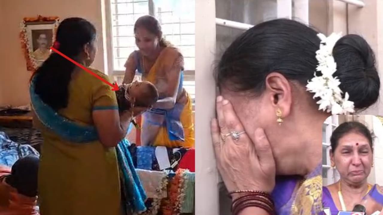 ರೇಣುಕಾಸ್ವಾಮಿ ಮಗನಿಗೆ ಶಶಿಧರಸ್ವಾಮಿ ಎಂದು ನಾಮಕರಣ; ಮಗನನ್ನು ನೆನೆದು ಗೋಡೆಗೆ ಒರಗಿ ಕಣ್ಣೀರಿಟ್ಟ ತಾಯಿ! ರೇಣುಕಾಸ್ವಾಮಿ ಮಗನಿಗೆ ಶಶಿಧರಸ್ವಾಮಿ ಎಂದು ನಾಮಕರಣ; ಮಗನನ್ನು ನೆನೆದು ಗೋಡೆಗೆ ಒರಗಿ ಕಣ್ಣೀರಿಟ್ಟ ತಾಯಿ!