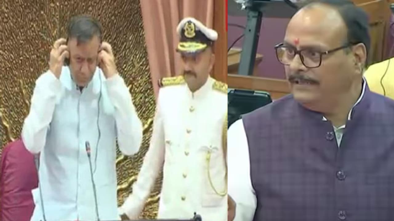 UP budget 2025 brijesh pathak statement samajwadi party protest mulayam singh controversy