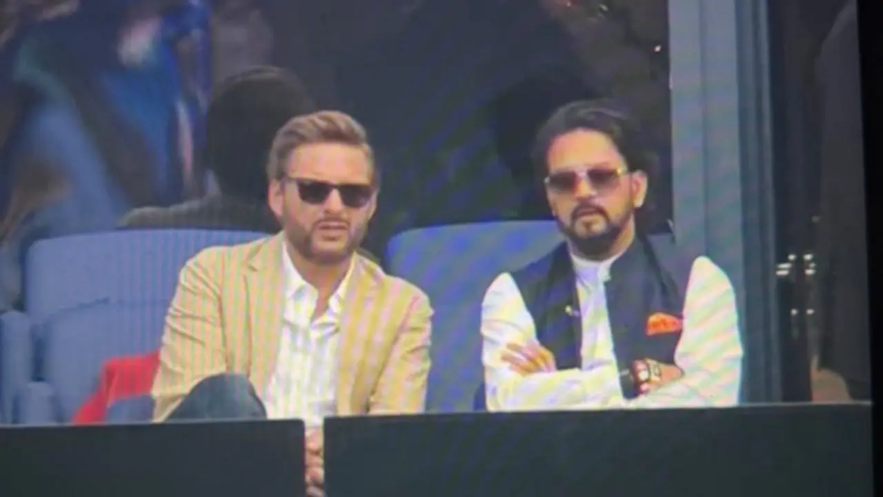 IND vs PAK, Champions Trophy: Anurag Thakur spotted with Shahid Afridi, Netizens react after pic goes viral