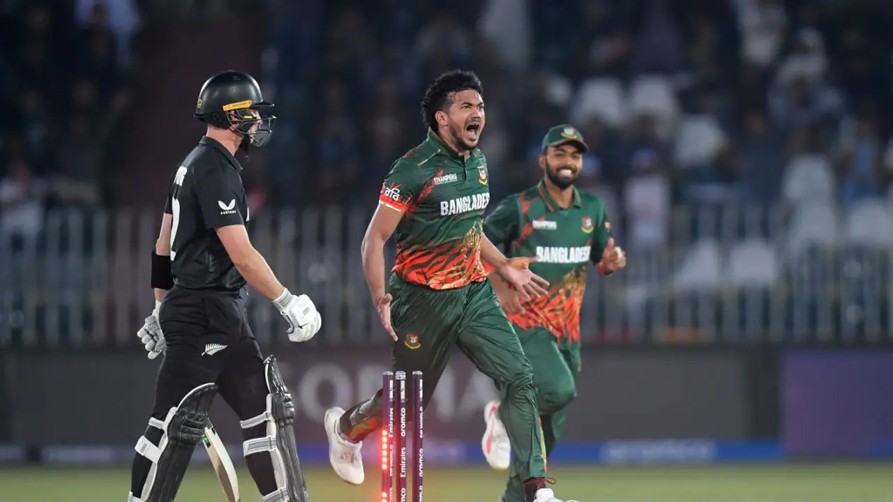 NZ vs BAN, Champions Trophy: Taskin Ahmed shatters Will Young's defense with ripper delivery (WATCH)