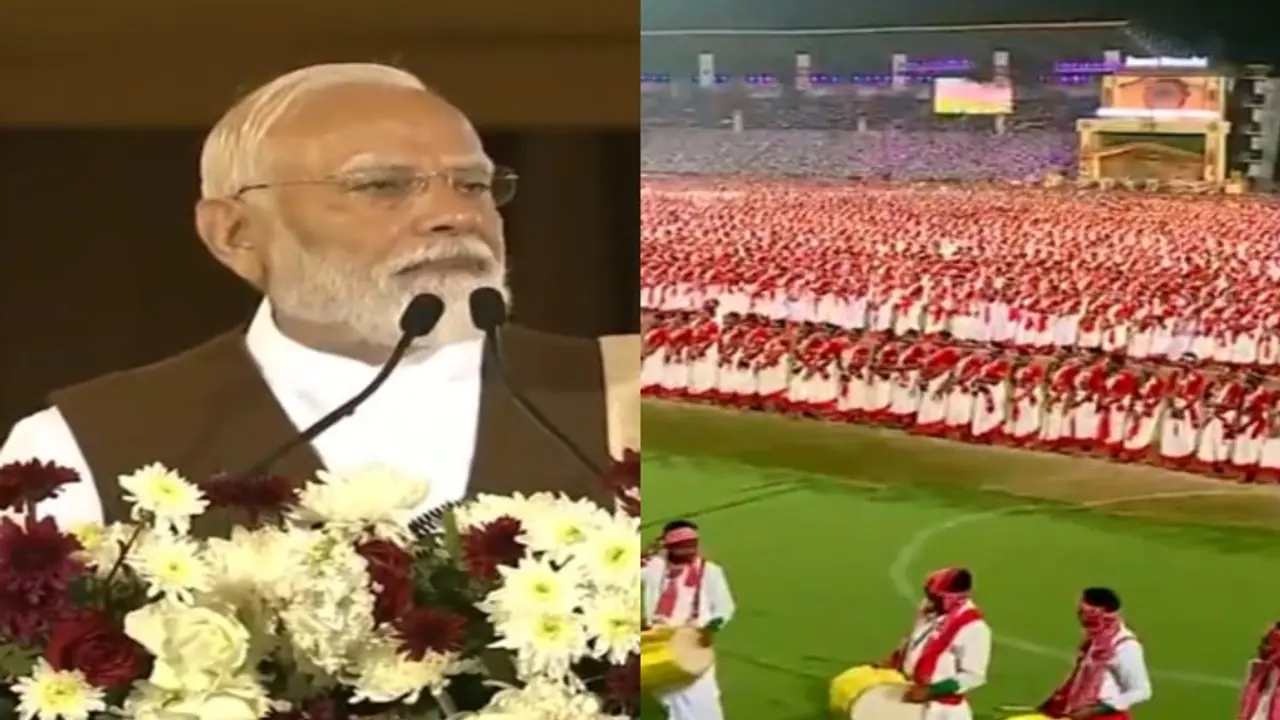 PM Modi hails Assam's tea workers, announces Rs 15,000 maternity aid at 'Jhumoir Binandini' event (WATCH)