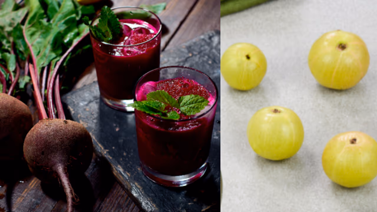 പതിവായി ബീറ്റ്റൂട്ട് നെല്ലിക്ക ജ്യൂസ് കുടിക്കൂ, അറിയാം ഗുണങ്ങള് പതിവായി ബീറ്റ്റൂട്ട് നെല്ലിക്ക ജ്യൂസ് കുടിക്കൂ, അറിയാം ഗുണങ്ങള്