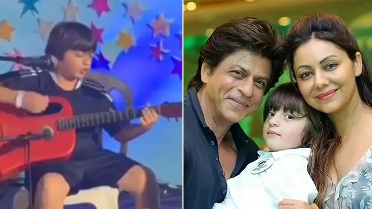 WATCH: Shah Rukh Khan's son AbRam sings 'Die With A Smile', plays guitar at his school's event (VIDEO) WATCH: Shah Rukh Khan's son AbRam sings 'Die With A Smile', plays guitar at his school's event (VIDEO)