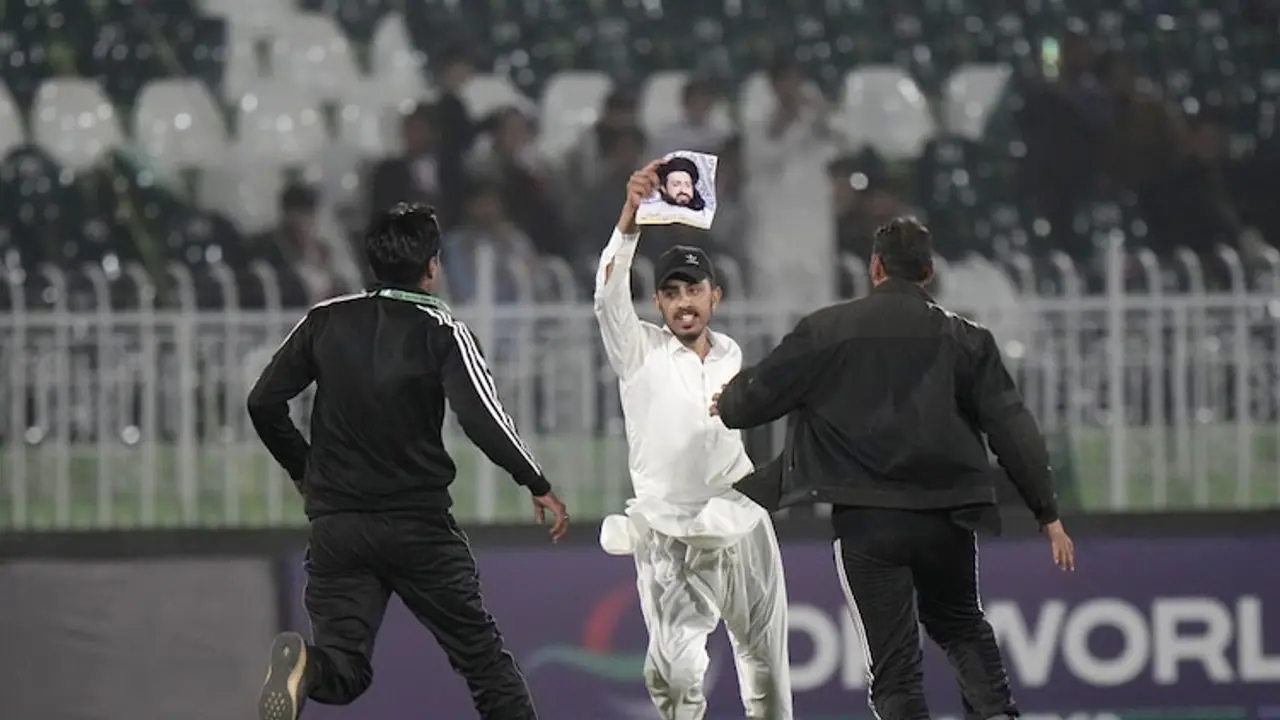 Champions Trophy 2025: Fan who hugged Rachin banned from entering Pakistan stadiums for security breach Champions Trophy 2025: Fan who hugged Rachin banned from entering Pakistan stadiums for security breach