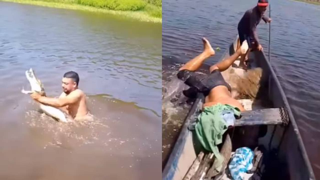 ഞെട്ടിക്കുന്ന ദൃശ്യങ്ങള്; പുഴയിലിറങ്ങി യുവാവ്, തൊട്ടടുത്ത നിമിഷം കണ്ട കാഴ്ച, രക്ഷപ്പെട്ടത് തലനാരിഴയ്ക്ക് ഞെട്ടിക്കുന്ന ദൃശ്യങ്ങള്; പുഴയിലിറങ്ങി യുവാവ്, തൊട്ടടുത്ത നിമിഷം കണ്ട കാഴ്ച, രക്ഷപ്പെട്ടത് തലനാരിഴയ്ക്ക്