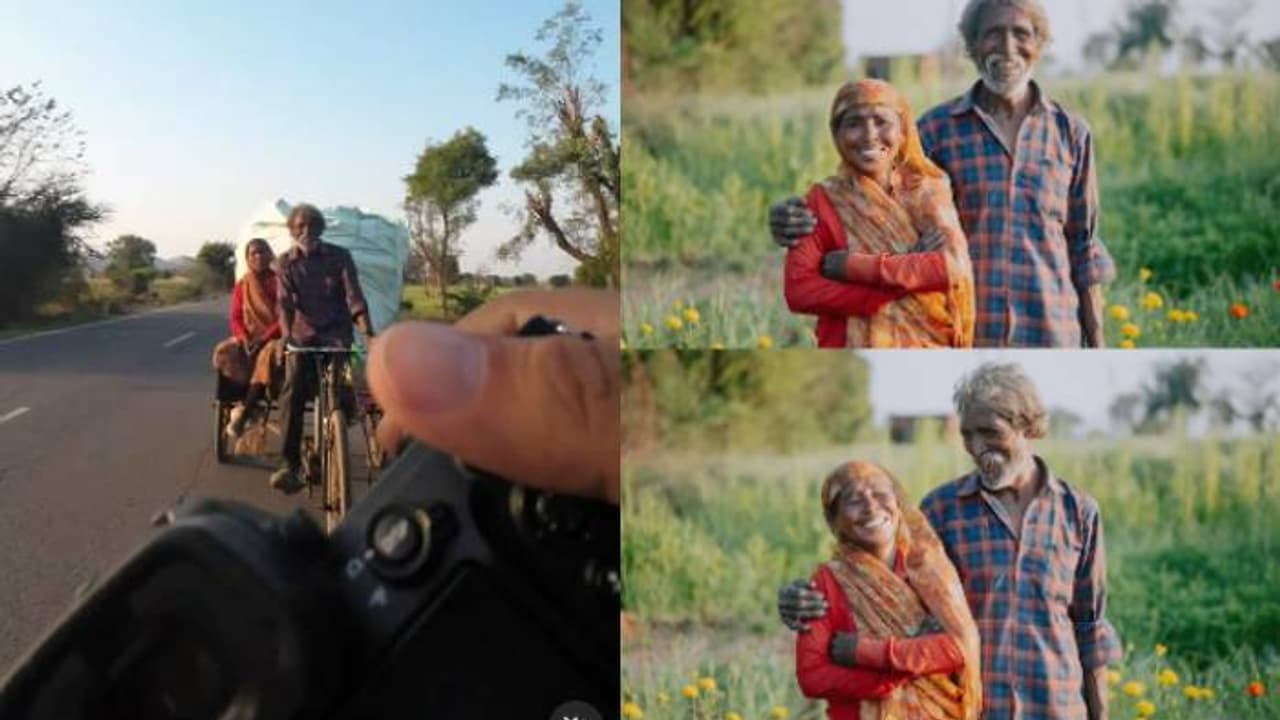 ഇത് ഞങ്ങളുടെ ഒരുമിച്ചുള്ള ആദ്യത്തെ ഫോട്ടോയാണ്; കണ്ണും മനസും നിറഞ്ഞ് ദമ്പതികള്‍, അപരിചിതനായ യുവാവേ നന്ദി