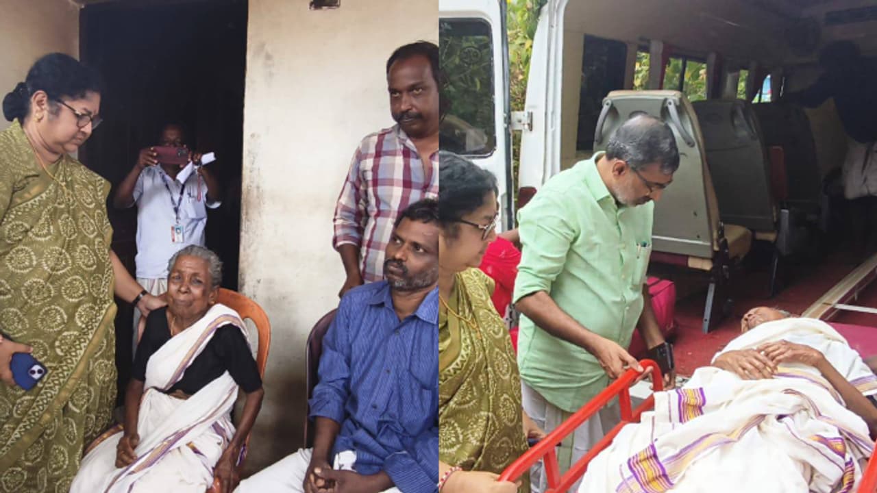 ഇടത് കാൽപ്പത്തിയില്ല, നോക്കാൻ ആളില്ല; 84 കാരി അമ്മിണി അമ്മക്കും മകനും സംരക്ഷണമൊരുക്കി സാമൂഹ്യനീതി വകുപ്പ് ഇടത് കാൽപ്പത്തിയില്ല, നോക്കാൻ ആളില്ല; 84 കാരി അമ്മിണി അമ്മക്കും മകനും സംരക്ഷണമൊരുക്കി സാമൂഹ്യനീതി വകുപ്പ്